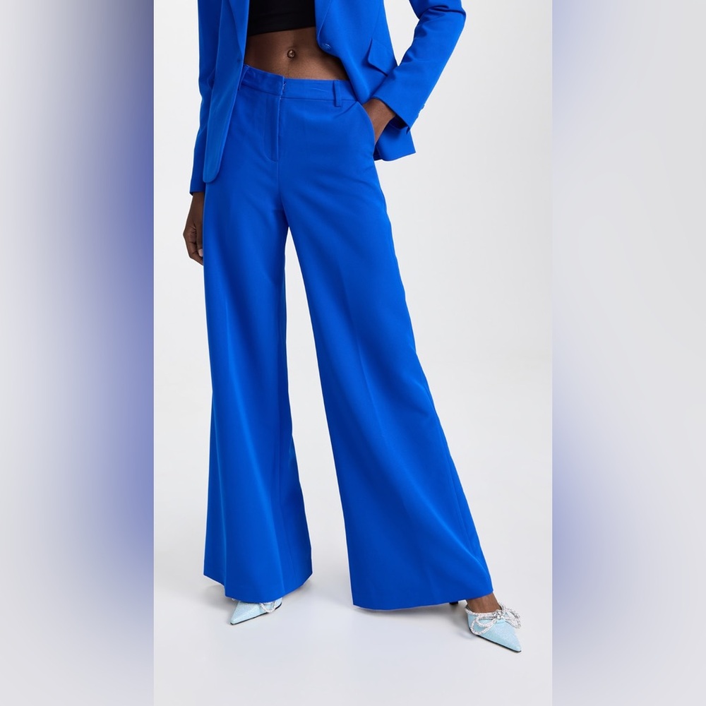 ▪️NEW ! L'Agence Pilar Wide Leg Palazzo Pant High Rise pop Blue